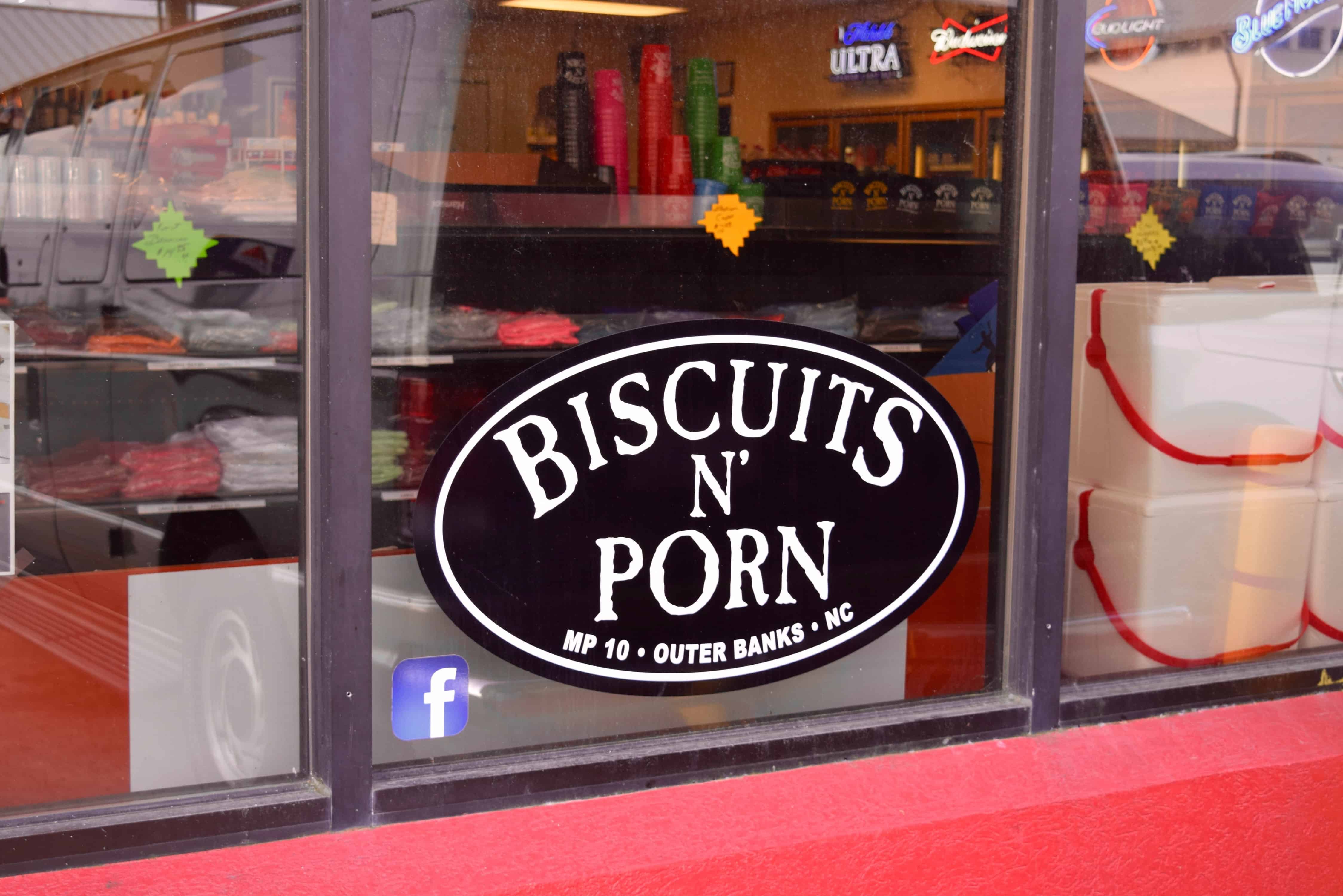Biscuits N' Porn is an absolute must visit place when you go to Outer Banks. Their buttery biscuits are made in an unassuming gas station and so delicious.Biscuits N' Porn is my number one recommended restaurant in Outer Banks. It's in a gas station on the side of the road, filled with locals and the best breakfast around this beach town.