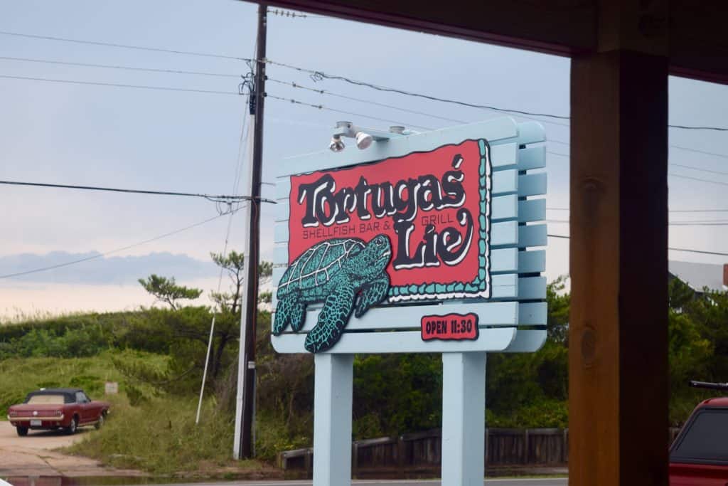 Tortuga’s Lie is a famous Outer Banks restaurant! It’s been on Diners, Drive-Ins, and Dives and for good reason. It’s a delicious Outer Banks restaurant you should definitely plan to visit with the family. 
