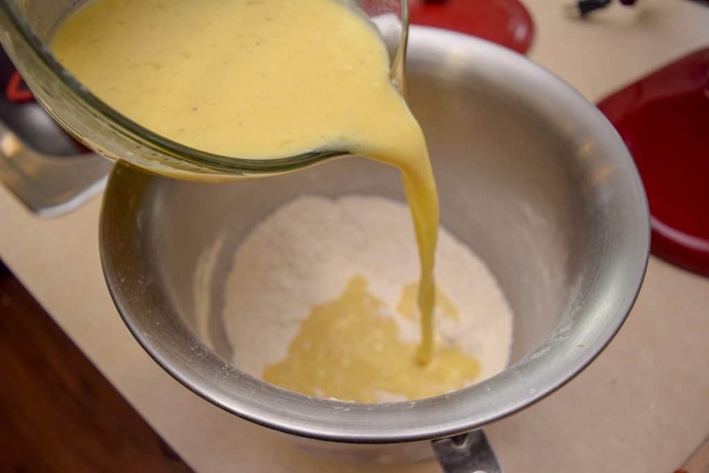 Ingredients for Bright and Citrusy Lavender Lemon Muffins.