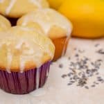 Lemon lavender muffins perfect for Easter, Springtime, and Mother's Day!