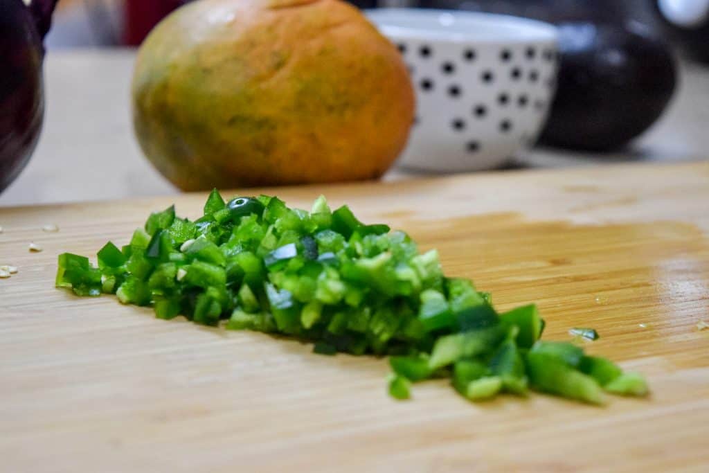 Fresh Mango and Avocado Salsa with Cheese Quesadillas