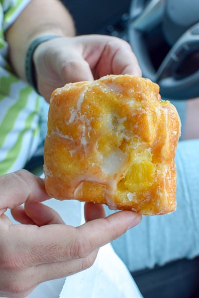 Pineapple fritter from Stan The Donut Man.