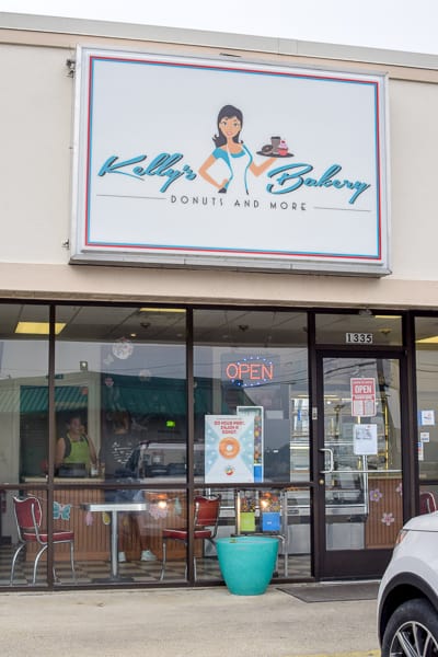 Kelly's Bakery Donuts & More Storefront along the donut trail of Butler County, Ohio.