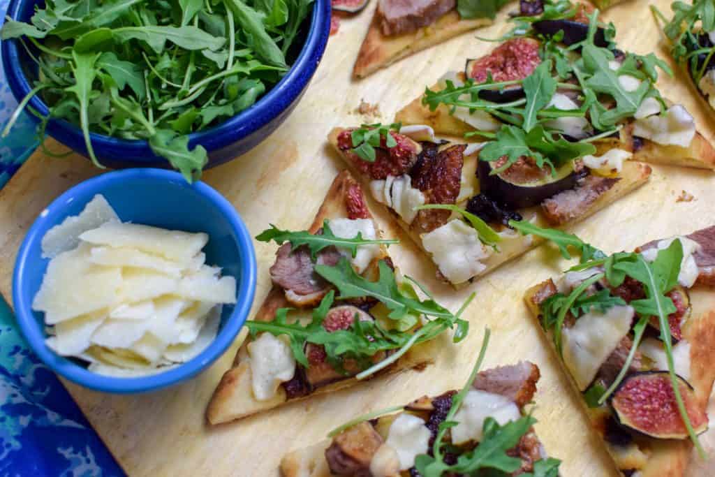 Duck + Fresh Fig Pizza with Balsamic Drizzle