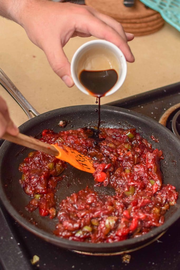 This tart cranberry jam is addictive. It's so easy to make and delightful on a juicy burger. You can also enjoy it on chicken or just your morning toast! 