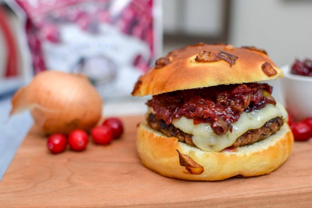 This tart cranberry jam is addictive. It's so easy to make and delightful on a juicy burger. You can also enjoy it on chicken or just your morning toast! 