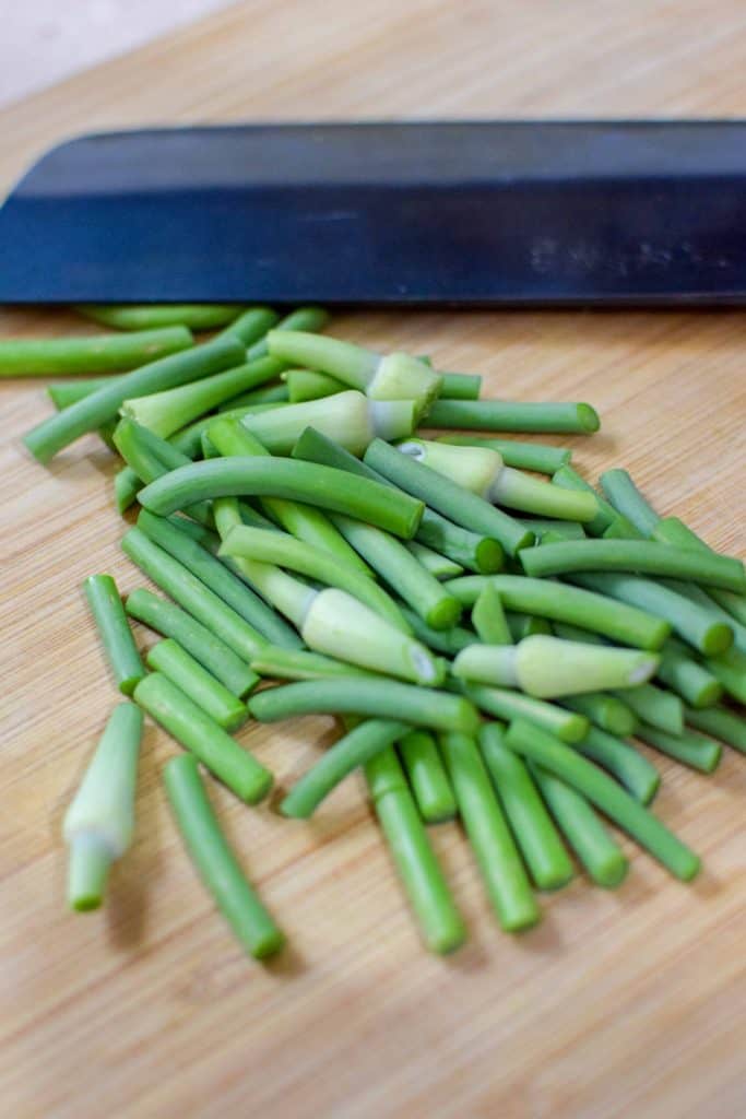 Secret for the Best Steak, Garlic Scape Compound Butter