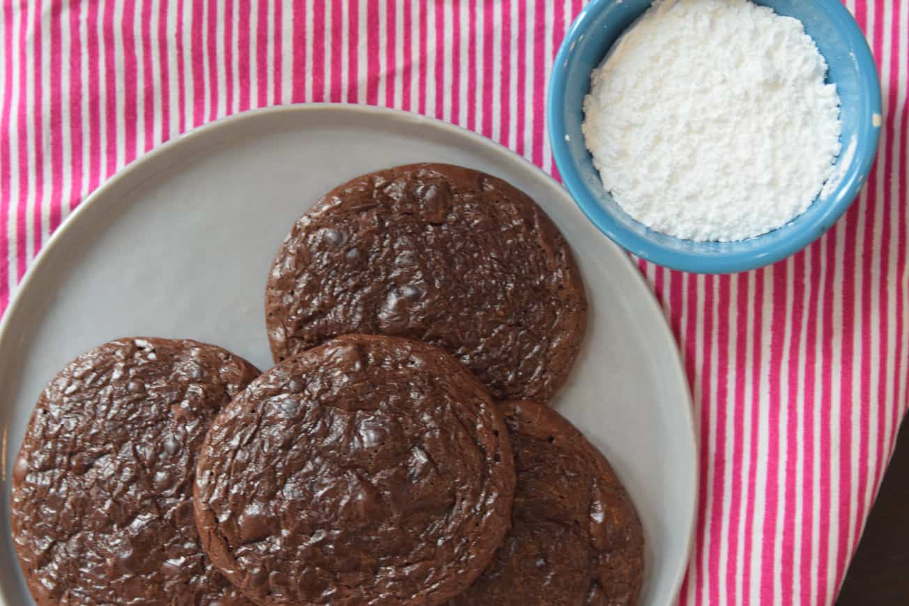 Gluten Free Fudgy Chewy Chocolate Cookies