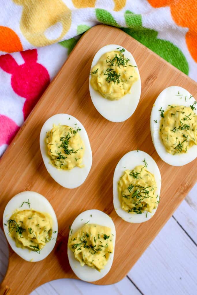 Easy and Delicious Dill Deviled Eggs-1