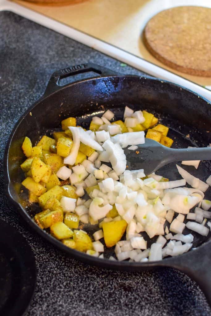 Healthy Cast Iron Skillet Vegetable Frittata-9