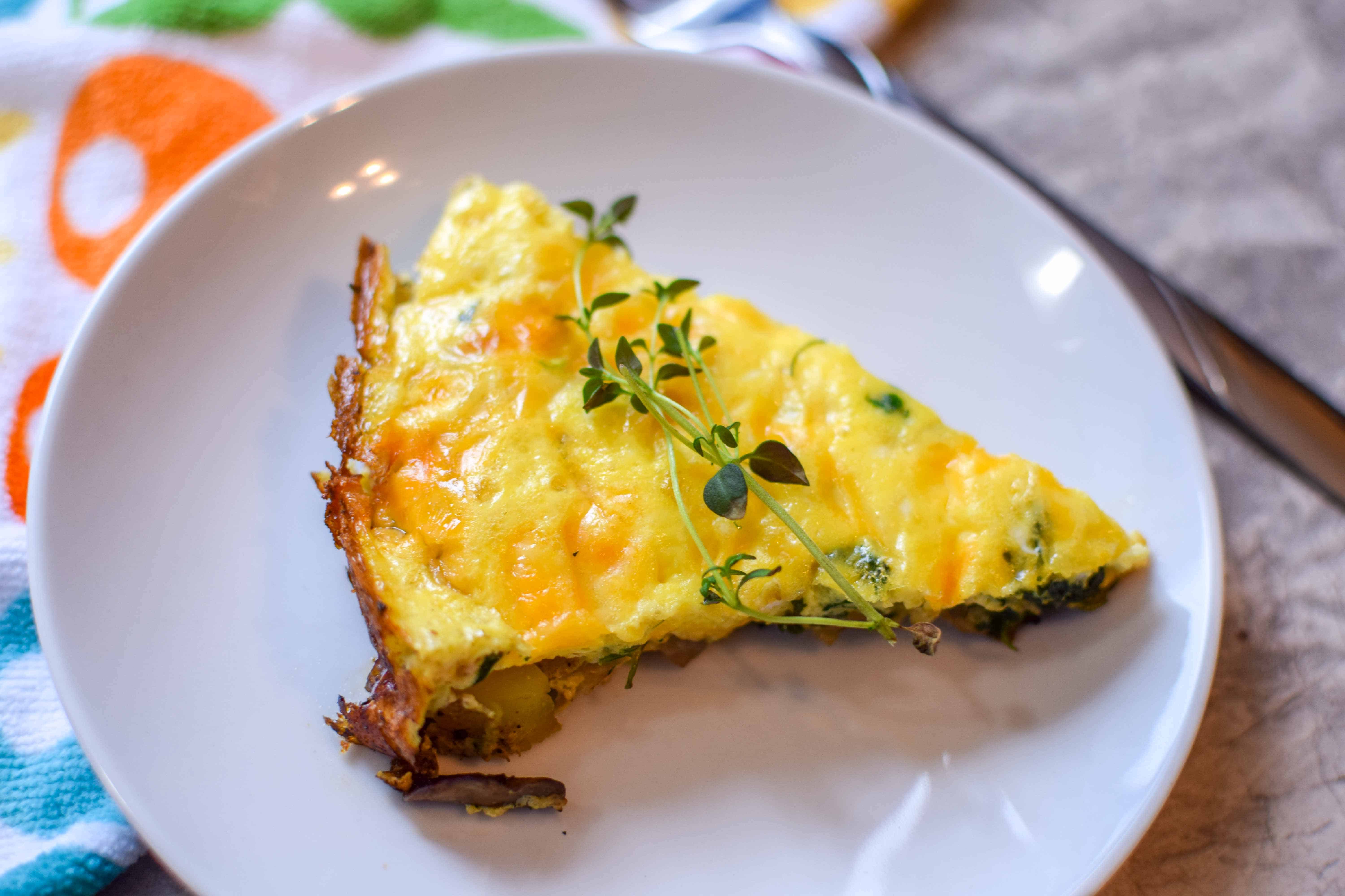 Veggie Baked Omelette In A Cast Iron Skillet - Petros on the Prairies