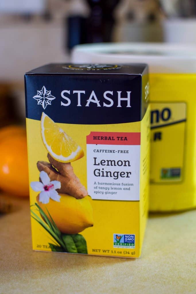 Lemon Shake Up for 1 with Lemon Ginger Stash Tea