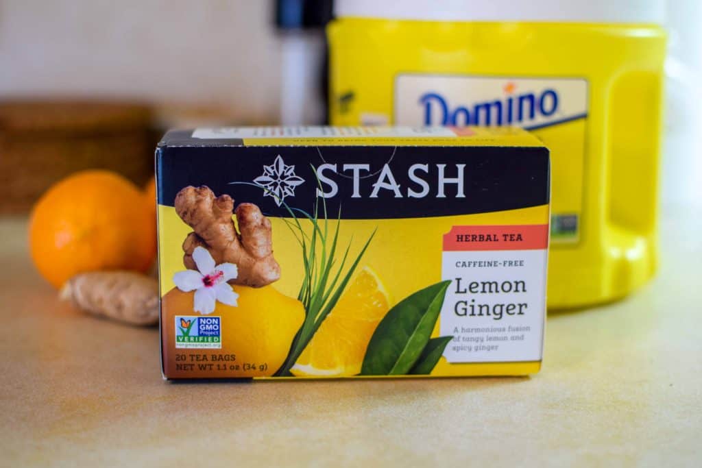 Lemon Shake Up for 1 with Lemon Ginger Stash Tea