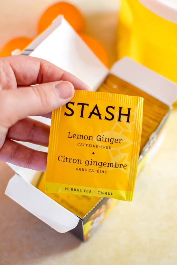 Lemon Shake Up for 1 with Lemon Ginger Stash Tea