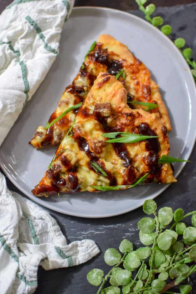 St Patty's Day Corned Beef Pizza with Homemade BBQ Sauce-3