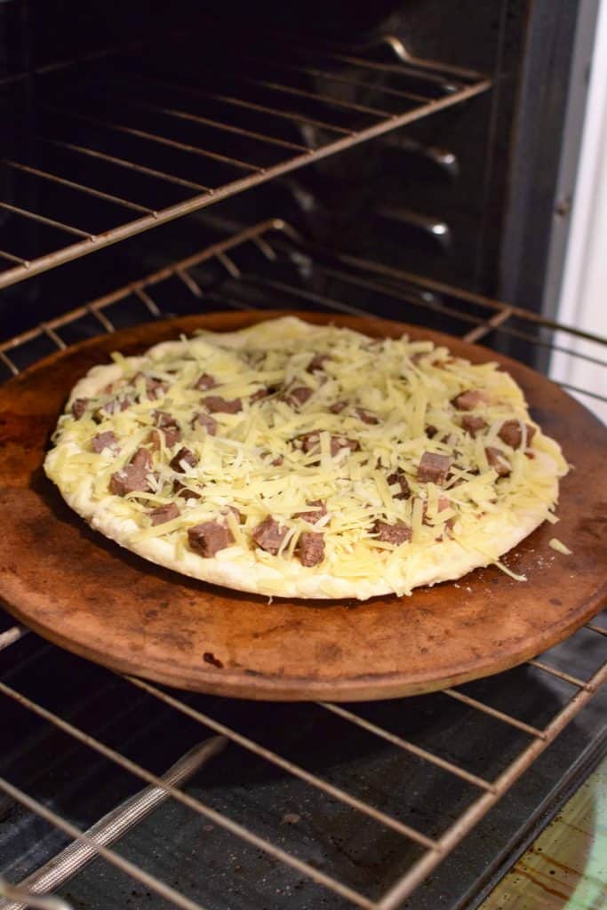 St Patty's Day Corned Beef Pizza with Homemade BBQ Sauce-3