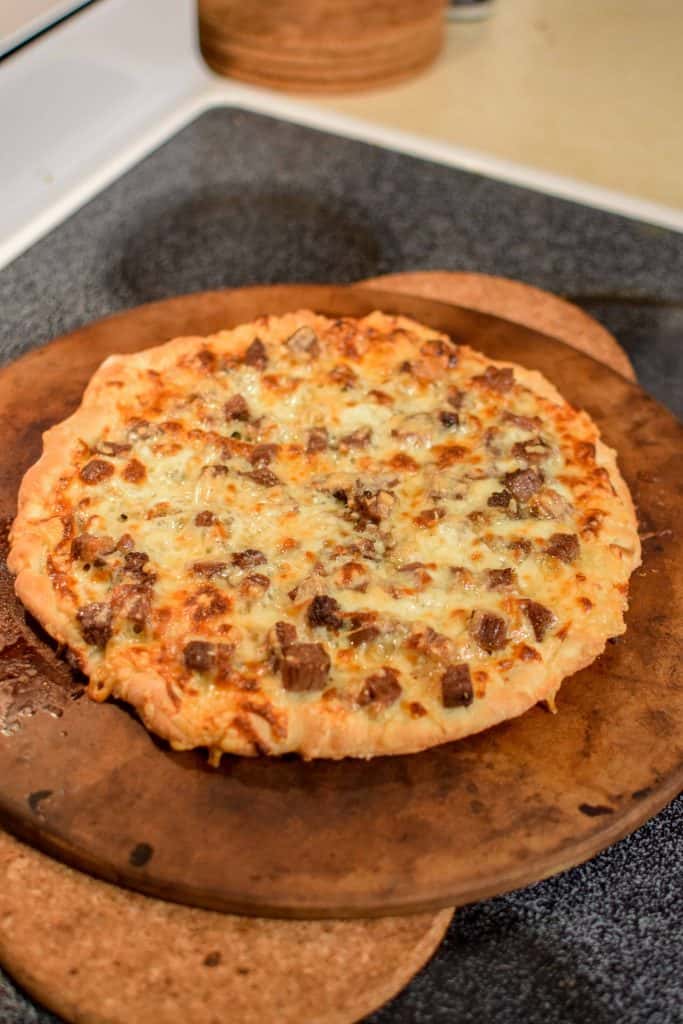 St Patty's Day Corned Beef Pizza with Homemade BBQ Sauce-3