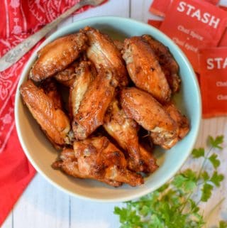 Stash Tea Chai Spiced Brined Chicken Wings