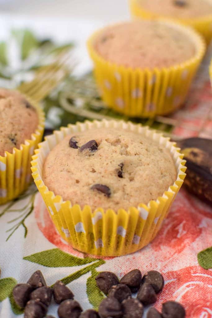 Banana Bread Muffins-with-Chocolate-Chips