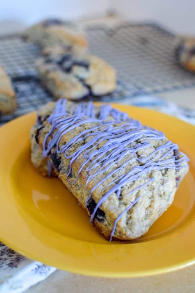 Lemon Blueberry Scones | The Beard and The Baker | Bakery Style Blueberry Scones | Wilton Blueberry Lemonade Candy Melts | #SummerDessertWeek