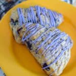 Lemon Blueberry Scones | The Beard and The Baker | Bakery Style Blueberry Scones | Wilton Blueberry Lemonade Candy Melts | #SummerDessertWeek