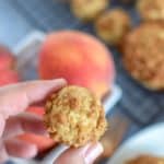 Mini Peach Crumb Muffins | The Peach Truck | Fresh Georgia Peaches | Easy Peach Recipe