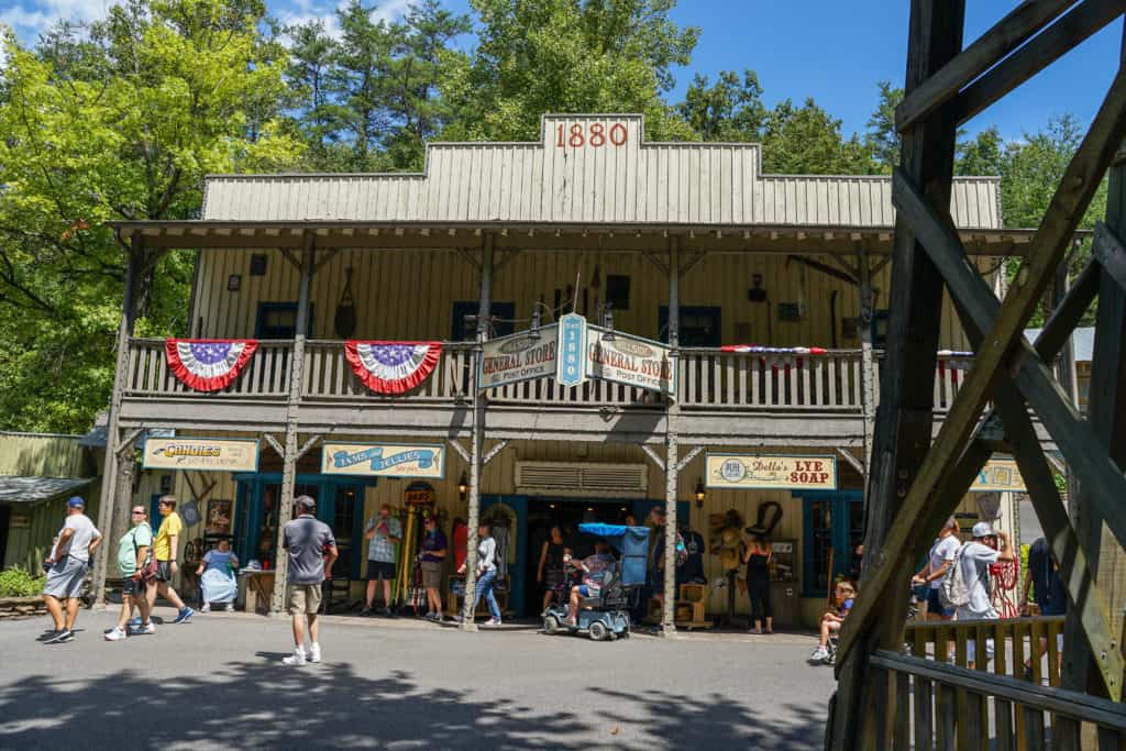 Shopping area at Dollywood.