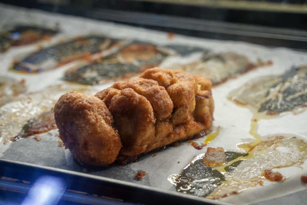 Hot fresh cinnamon bread made daily at The Grist Mill.