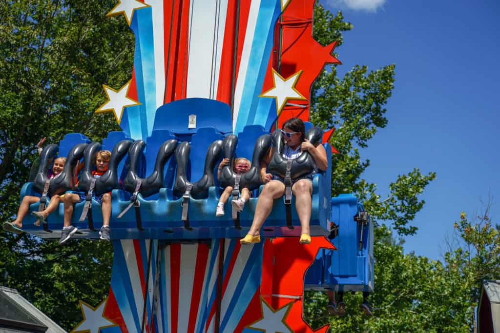 Kids ride at Dollywood.