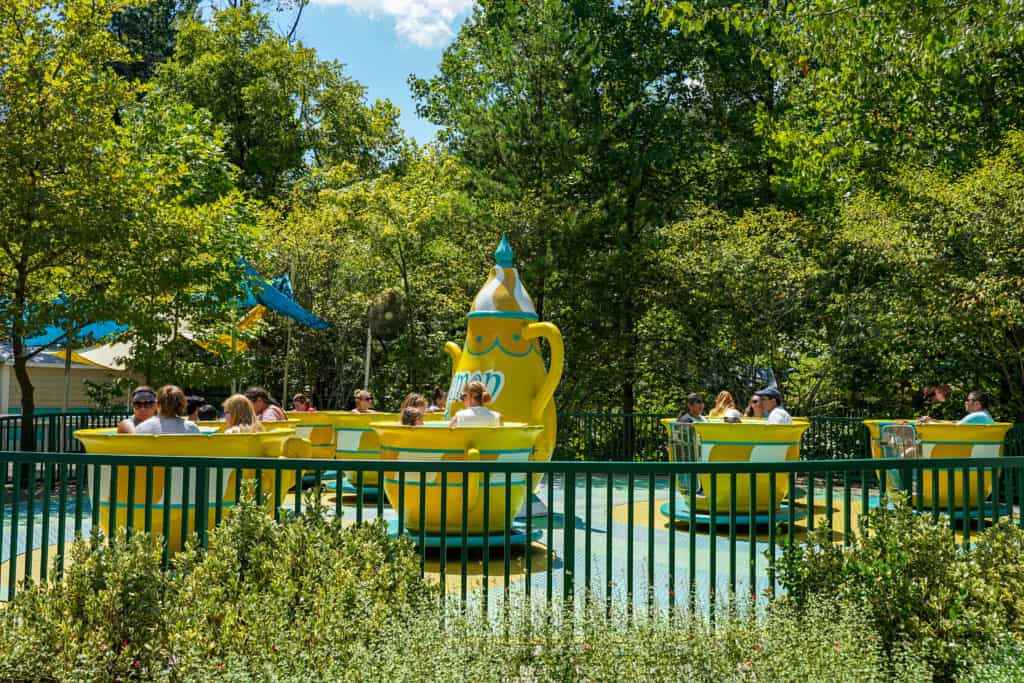 Tea cups ride at Dollywood.