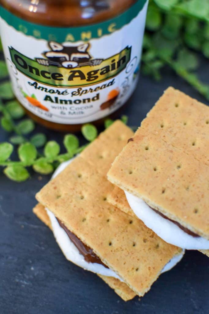 These homemade indoor s'mores are so easy to make and are a no mess dessert! Use chocolate spread and bake in the oven for a super simple and delicious dessert. 