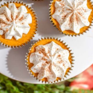 Mini-Pumpkin-Cheesecakes-PumpkinwWeek - Easy Cheesecake Recipe