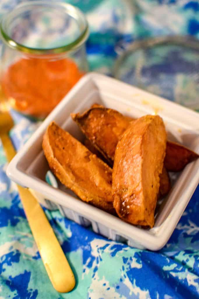 Homemade Fried Potato Wedges | Nashville Hot Chicken Flavored