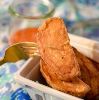 Homemade Deep Fried Potato Wedges | Nashville Hot Chicken Flavored