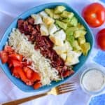Easy Homemade Cobb Salad with Homemade Kefir Ranch Dressing