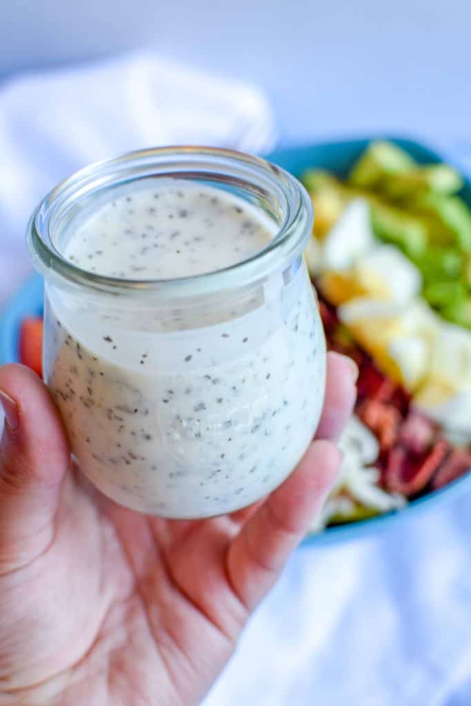 Easy Homemade Cobb Salad with Homemade Kefir Ranch Dressing