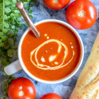 Homemade Tomato Soup, Creamy Tomato Soup, Healthy Tomato Soup, Creamy Soup with Kefir, Easy Tomato Soup, Homemade Soup Recipe