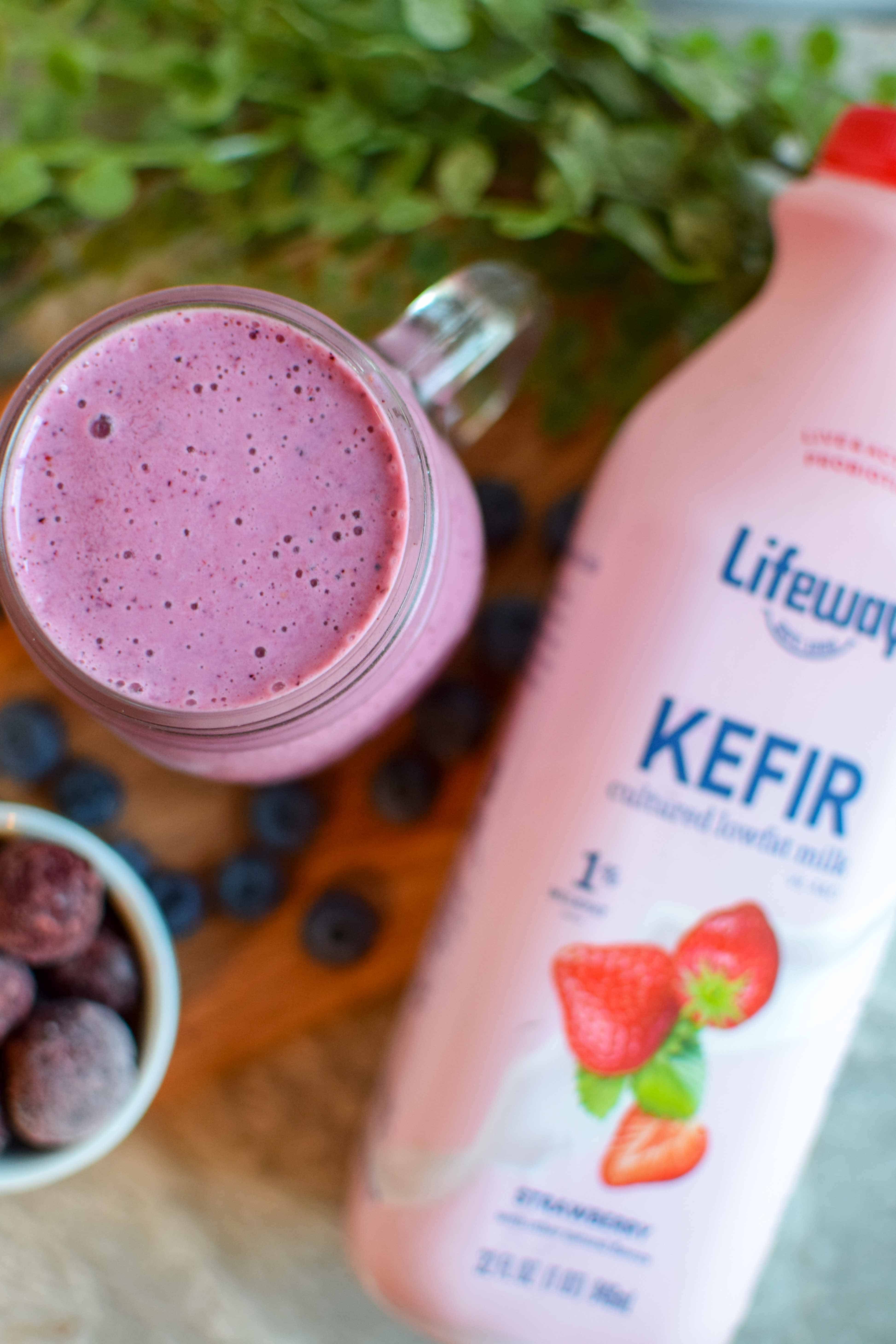 Luscious Cherry Berry Kefir Smoothie Recipe