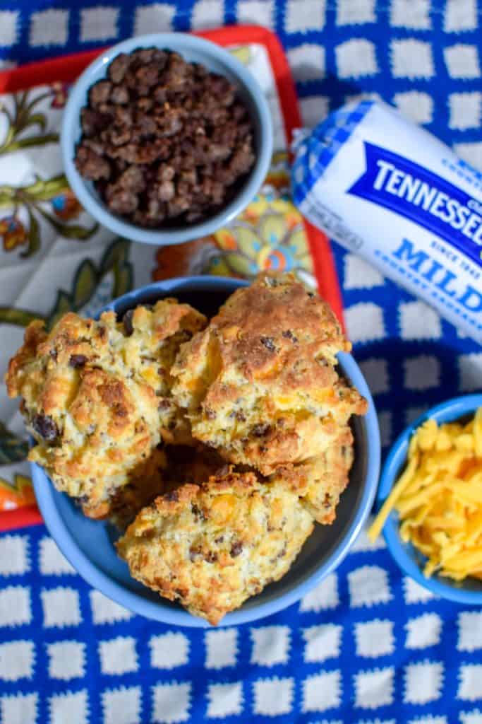 Stuffed Sausage + Cheese Homemade Drop Biscuits |Easy Breakfast with Tennessee Pride Sausage