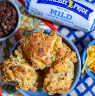 Stuffed Sausage + Cheese Homemade Drop Biscuits |Easy Breakfast with Tennessee Pride Sausage