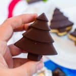 An easy copycat reese's peanut butter chocolate christmas tree recipe that is perfect for the holiday season!