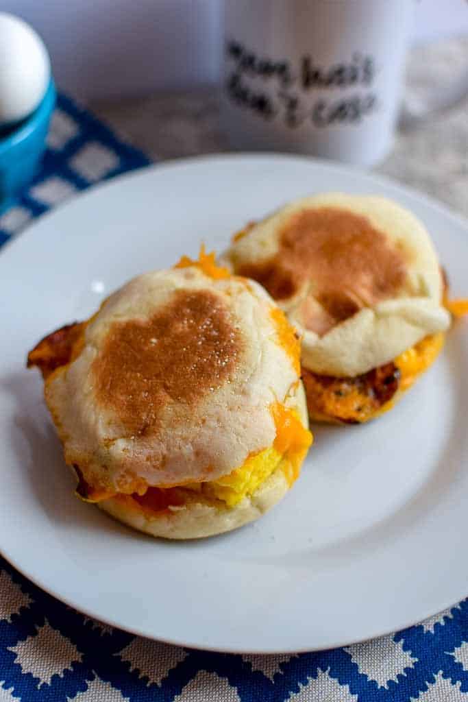 Freeze Ahead Turkey Sausage Breakfast Sandwiches - Spoon Fork Bacon