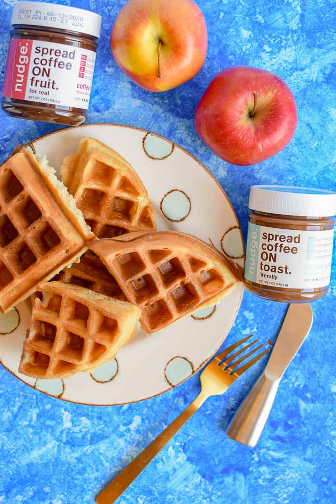 Eat Nudge makes the best coffee butter you can buy! This no waste item has 40mg of caffeine per serving and is quite delicious on fresh waffles. 
