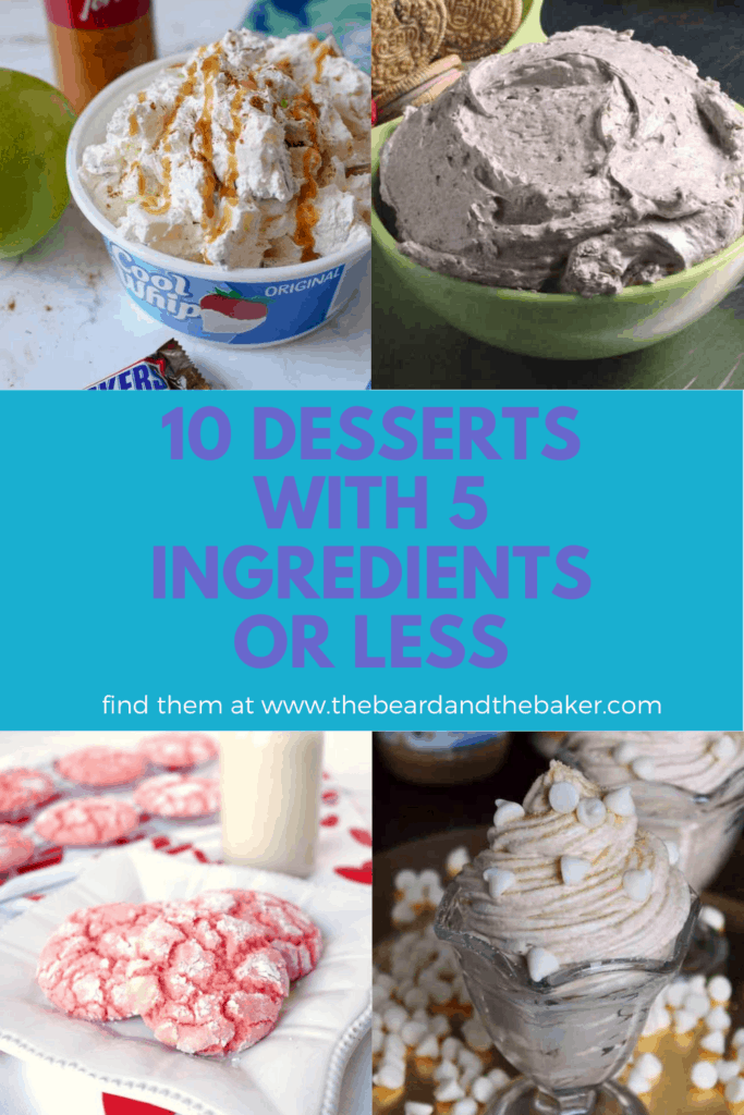 Homemade desserts are always the best, but a 5 ingredient dessert is even better! This list is filled with 10 desserts that have 5 ingredients or less!