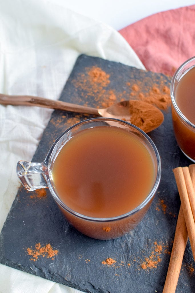Chaider seasonal drink made of apple cider and chai tea
