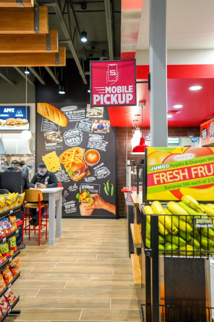 Mobile Pickup spot for your food order at Sheetz.