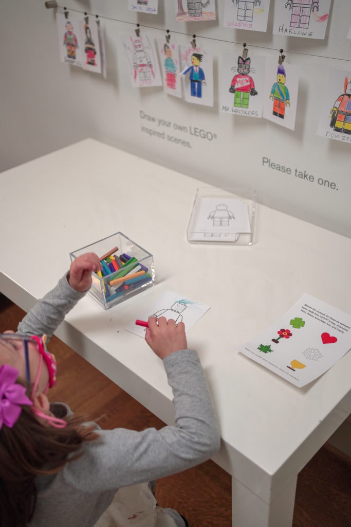 Child doing art at the Columbus Museum Of Art.