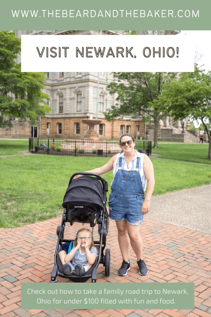 Mother and daughter from The beard and the baker pose wile on a visit to Newark, Ohio.