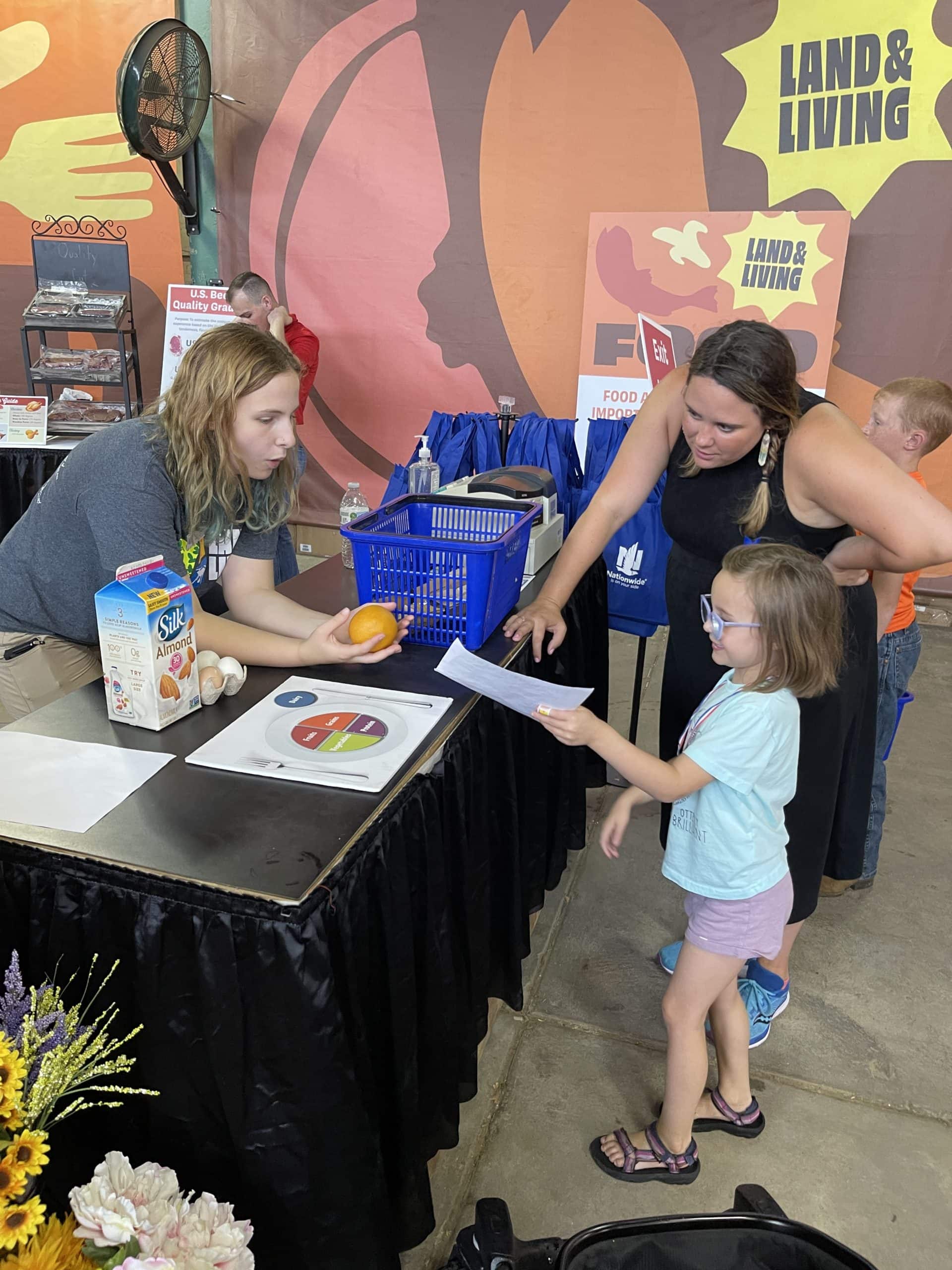 Family activity at the Ohio State Fair.