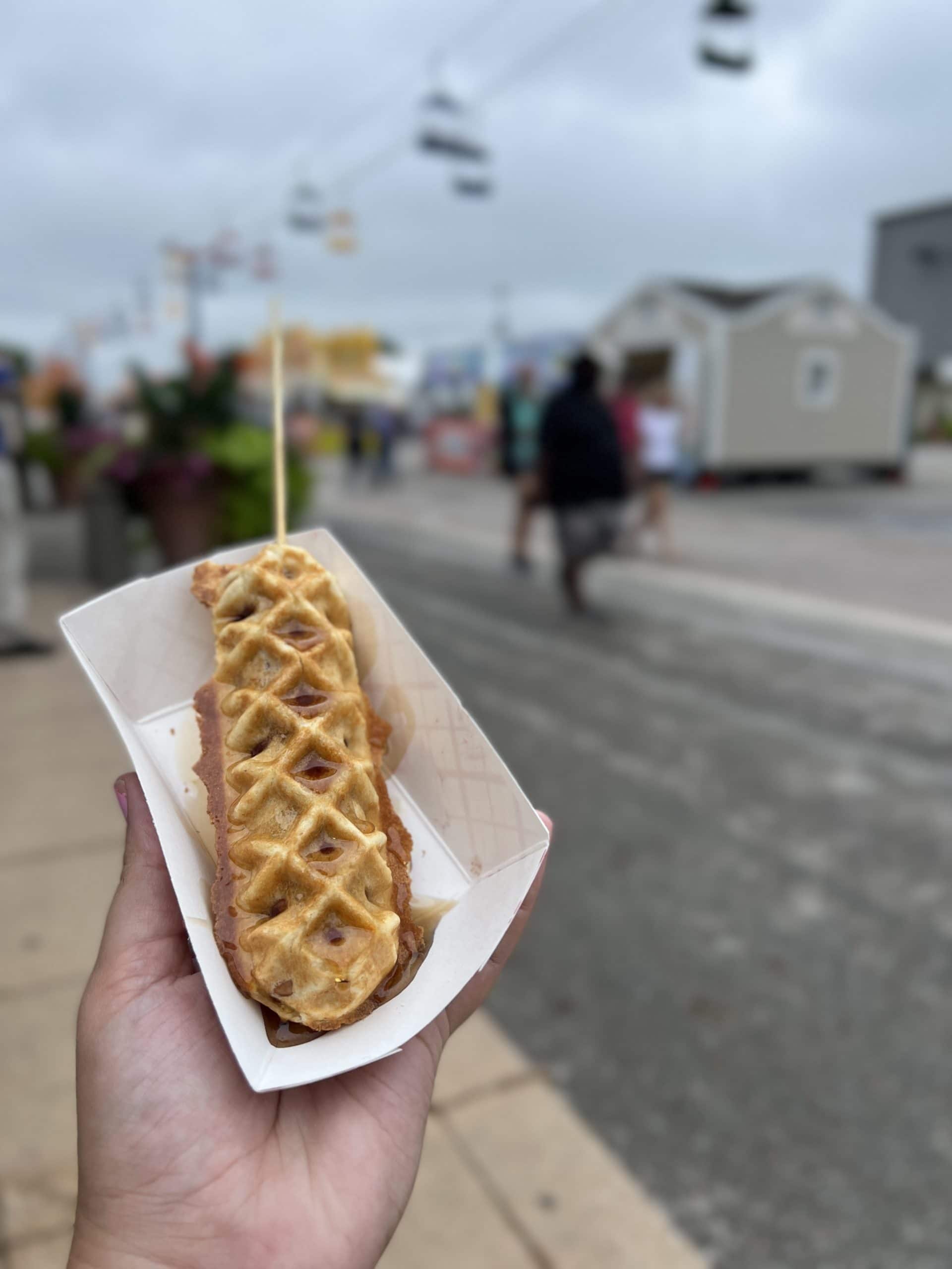 maple waffle sausage from the Ohio State Fair.